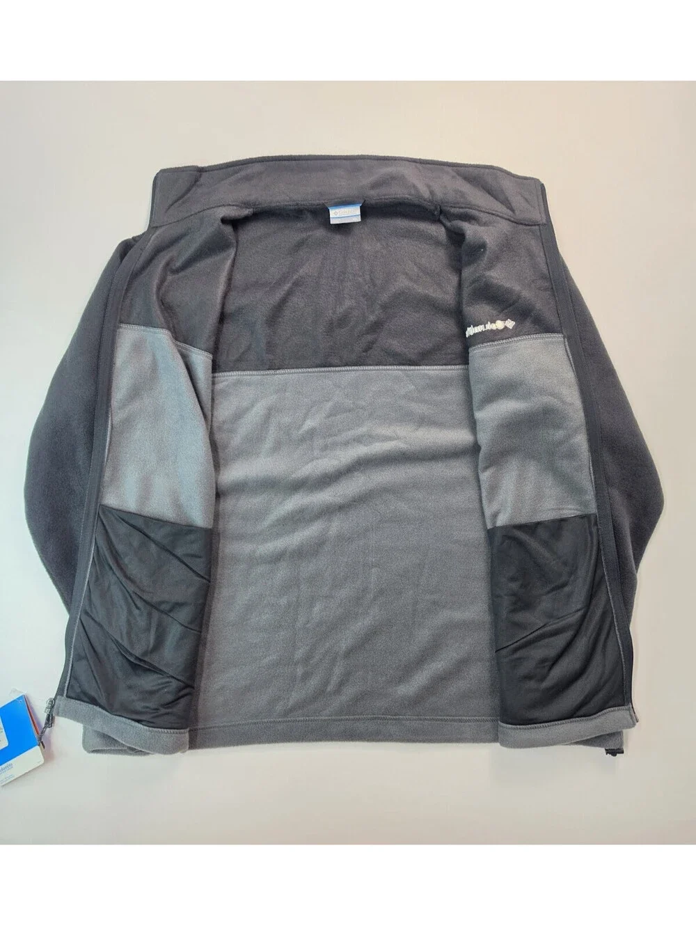 Columbia Steens Mountain 2.0 Black Gray Fleece Full Zip Jacket Mens XXL 2XL NEW